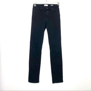 Closed Denim Black Straight Leg Jeans 26 Unit 1621